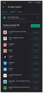 update app android